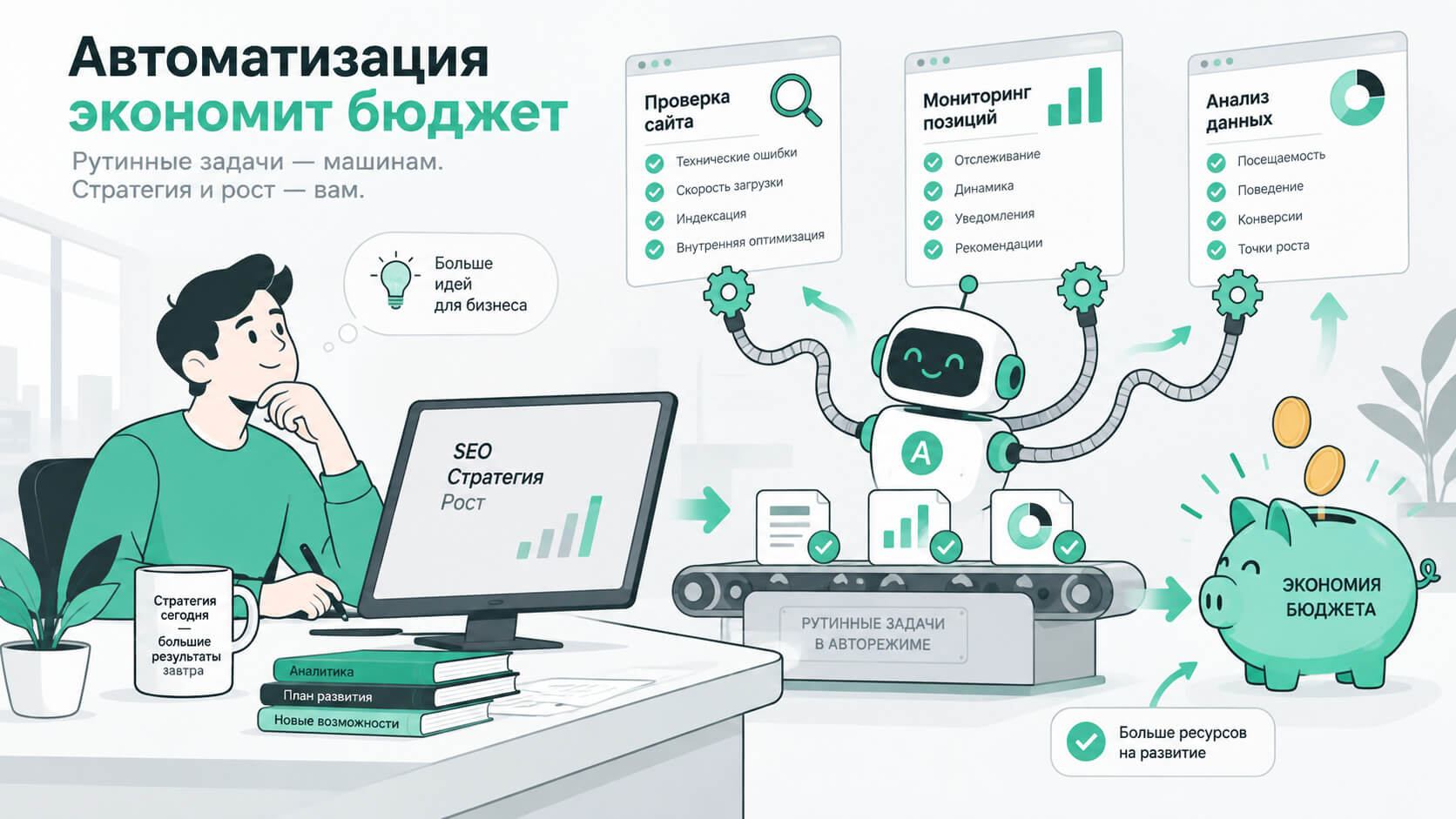 Почему автоматизация в SEO особенно полезна небольшому бизнесу
