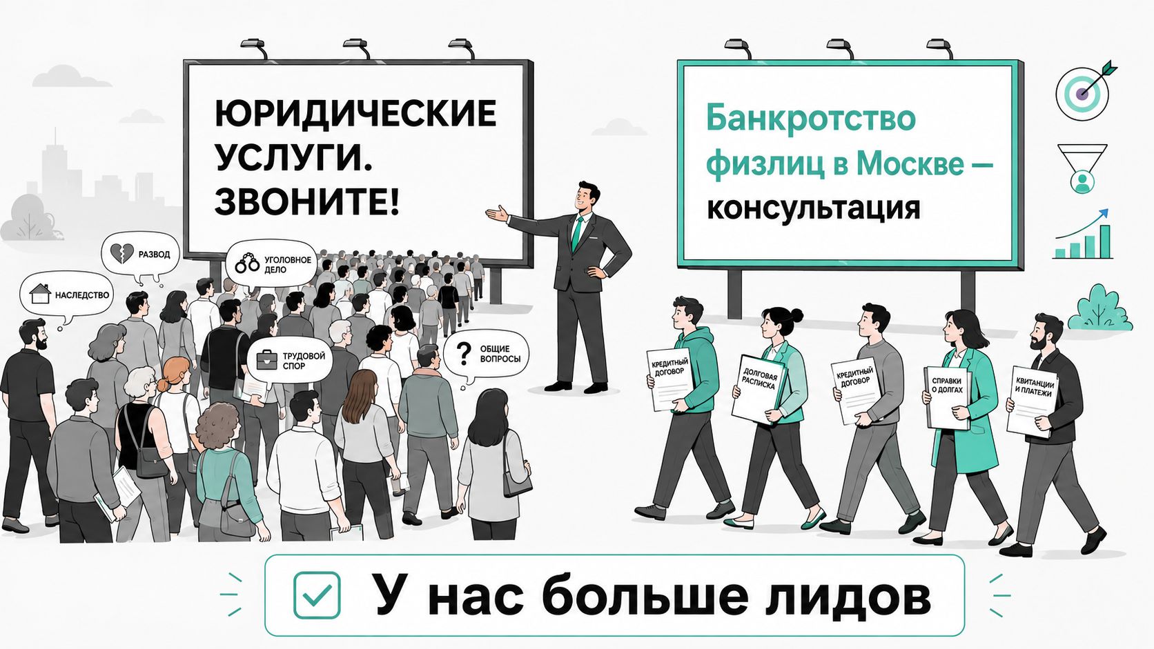 Как объявление отсеивает нецелевые заявки
