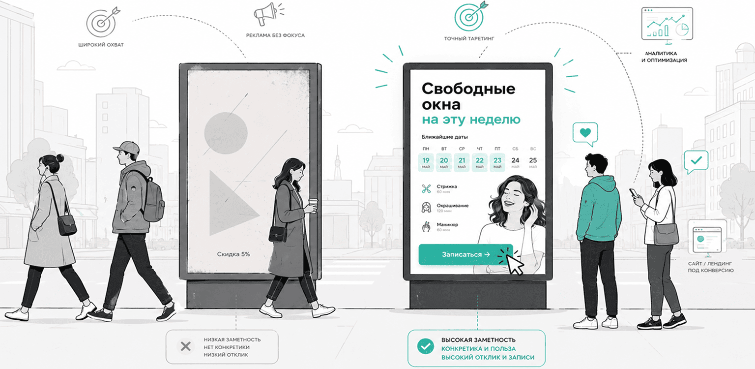 Баннер рекламы салона